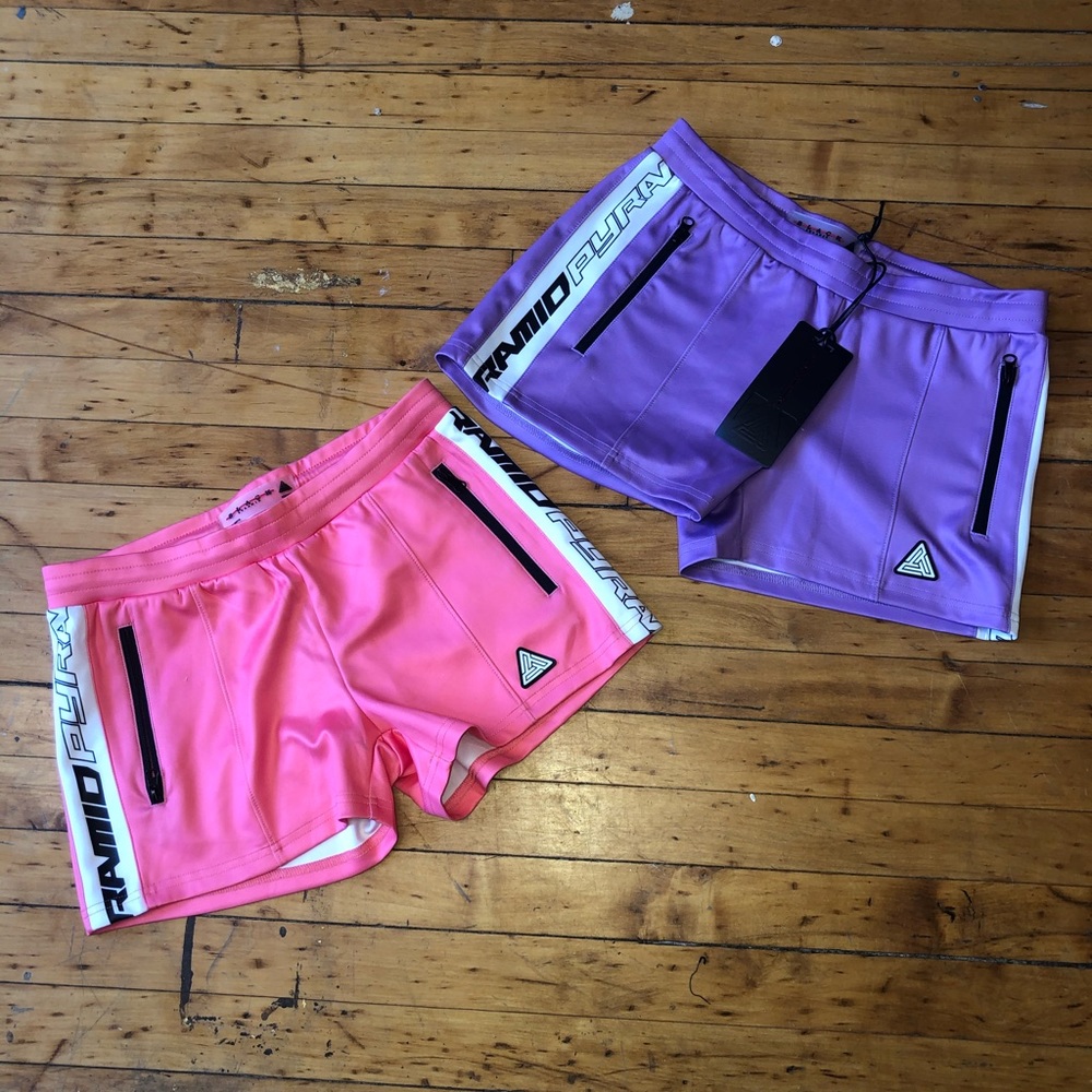 2 black Pyramid shorts